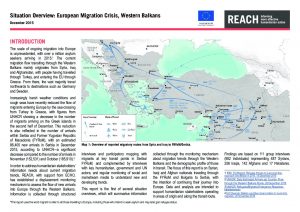 SRB_Situation Overview_European Migration Monthly Monitoring, December 2015
