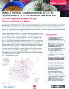 REACH - RDC - Bulletin d'information - Chaîne d'approvisionnement et insécurité  - Mars 2026