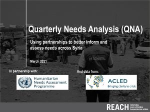 Syrian Arab Repulic Quarterly Needs Analysis (QNA) presentation – March 2021