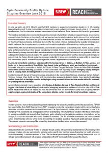 SYR_Situation Overview_Community Profile Overview_June 2016