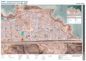 Areesheh Camp Extension Infrastructure Map A0, Northeast Syria – May 2020