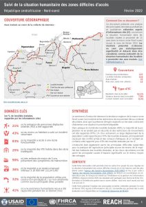 REAC_CAR_Evaluation multisectorielle dans les zones difficiles d’accès en RCA, Nord-ouest_Février 2022