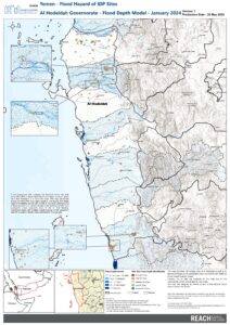 Yemen - Flood Hazard of IDP Sites Al Hodeidah Gov - Flood Depth Model - January 2024