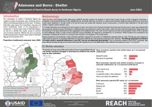 Humanitarian Situation Monitoring in Northeast Nigeria: Shelter Factsheet, June 2021