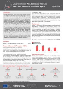 NGA_Factsheet_LGA Settlement Profiling_Gwoza_April 2018