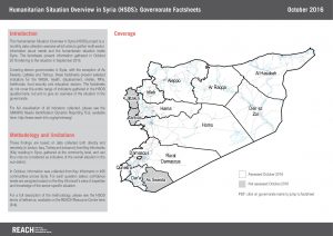 SYR_Factsheet_Governorate Factsheets_October 2016