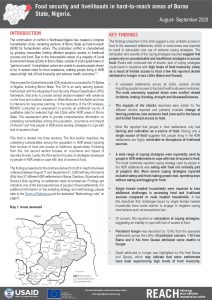 Food Security and Livelihoods Assessment in Borno, August-September 2020