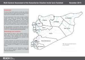 SYR_Governorate factsheets_Multi-sectoral assessment_November 2015