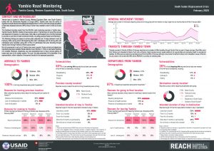Port and Road Monitoring Factsheet, Yambio - February 2020