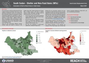 REACH SSD Factsheet Assessment of Hard to Reach Areas Shelter March 2021