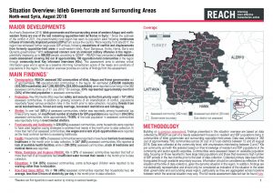 SYR_Situation Overview_Idleb Governorate and Surrounding Areas Needs Assessment_August 2018