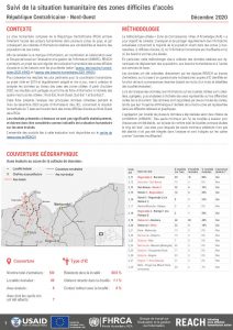 Evaluation multisectorielle dans les zones difficiles d’accès, Nord-Ouest de la République Centrafricaine – Décembre 2020
