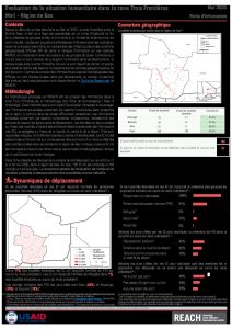Evaluation de la situation humanitaire dans la zone Trois Frontières, région de Gao (Mali), factsheet – Mai 2020ao Mai 2020