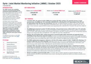 REACH Syria - JMMI - October 2025 - Nationwide Situation Overview