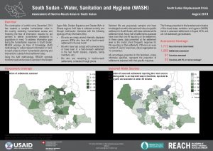 SSD_Factsheet_Assessment of Hard-to-Reach Areas WASH_August 2018