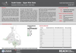 SSD_Factsheet_Assessment of Hard-to-Reach Areas in Upper Nile_October 2017