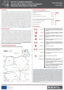 Suivi de la situation humanitaire au Tanganyika, Zone de Santé de Nyunzu, février 2021