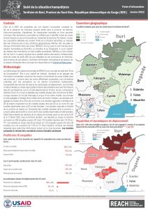 Suivi de la situation humanitaire au Nord-Kivu, janvier 2022