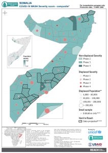 REACH Somalia Map Somalia STM Severity WASH composite 13MAY2020 A4