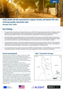 IMPACT Sudan - Public Health and Site Assessment (Ad Du’ayn locality, East Darfur state) Brief - November 2025
