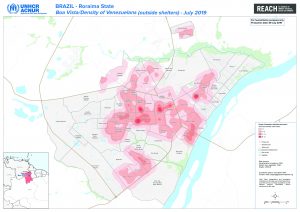 BRA_Map_BoaVista_Density_of_Venezuelans ouside shelters_09JUL2019_A1