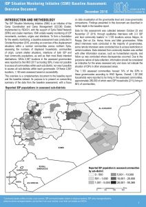 SYR_Factsheet_CCCM_IDP Situation Monitoring Initiative (ISMI)_Overview of Baseline Report_December 2016