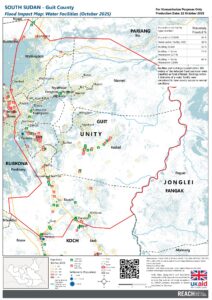 South Sudan - Flood Impact Water Points Facilities Guit County (October 2025)