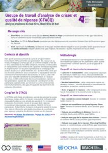 REACH-OCHA - DRC-GTACQ-Factsheet mensuelle - Décembre 2025