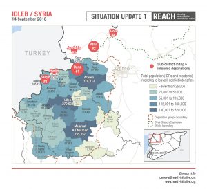 SYR_Map_ Total population expected to leave if conflict intensifies in Idleb_September 2018