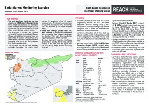 SYR_Situation Overview_Market Monitoring Exercise_October 2017