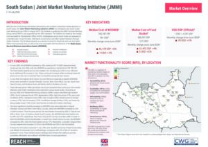 REACH South Sudan - Factsheet Joint Market Monitoring Initiative (JMMI) July 2026