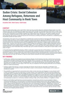 REACH SSD Renk ABA Social Cohesion Brief