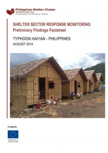 PHL_Factsheet_TyphoonHaiyanShelterSectorMonitoring_Aug2014
