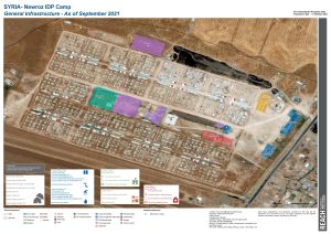 Syria Newroz Camp Infrastructure Map A0 - September 2021