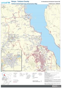 REACH WASH Infrastructure Map Turkana Subcounty August 2024
