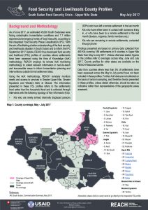 SSD_Profile_Upper Nile State Food Security and Livelihoods_July 2017