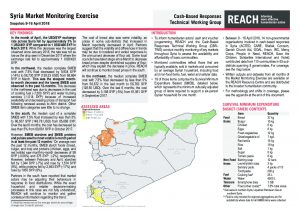 SYR_Situation Overview_Market Monitoring Exercise_April 2018