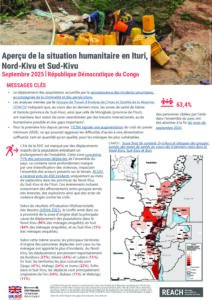 REACH - RDC - Brief des besoins humanitaires - Provinces de L'Est - Septembre 2025