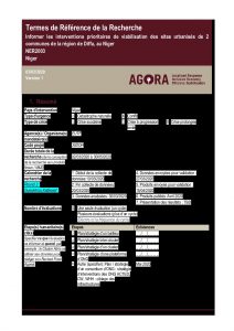 Diffa Area-based Assessment- Research ToR (March 2020)