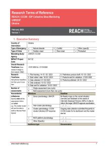REACH Ukraine Terms of Reference IDP Collective Site Monitoring February 2023