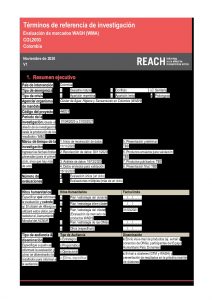 REACH_Colombia_ Terms of Reference_WASH Market Assessment_Nov2020