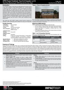 HPF6_IMPACT_SSD_Factsheet_TonjSouth_DfidEstTonjCountyHospital_May2017