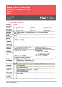 REACH Somalia, Terms of Reference (ToR) for Humanitarian Situation Monitoring (HSM), December 2025