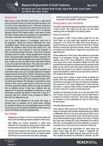 SSD_Profile_Regional Displacement Renk and White Nile_May 2018