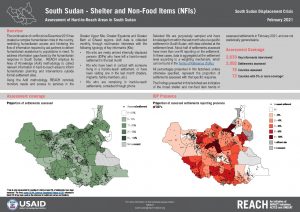 REACH SSD Factsheet Assessment of Hard to Reach Areas Shelter Feb 2021