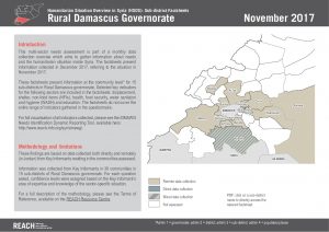SYR_Factsheet_HSOS Sub-district factsheet_Rural Damascus_November 2017