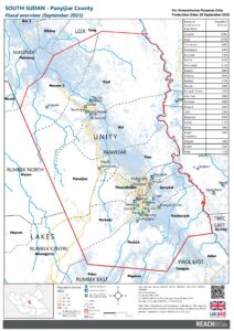 South Sudan - Flood Overview Panyijiar Map - September 2025