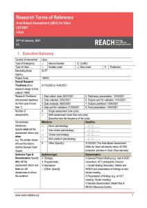 Libya Terms of Reference Area based Assessment (ABA) Ubari January 2021