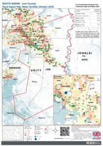 South Sudan - Flood Impact Water Points Facilities Leer County (October 2025)