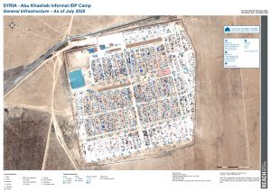 Abu Khashab Camp Infrastructure Map A0, Northeast Syria – July 2020